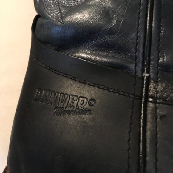 Denver Mountain Leather Western Boots Made In Mexico - Picture 3 of 16